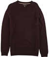 Tasso Elba Mens Duel-Textured Knit Pullover Sweater darkgrapehtr L