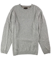 Tasso Elba Mens Duel-Textured Knit Pullover Sweater ltgreyhtr XL