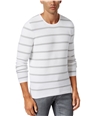I-N-C Mens Ribbed Stripe Pullover Sweater whitepure L