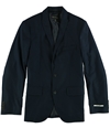 I-N-C Mens Milan Two Button Blazer Jacket blue S
