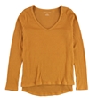 American Eagle Womens Plush V-Neck Ribbed Pullover Sweater