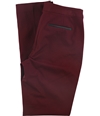 Alfani Womens Faux Leather Trim Casual Trouser Pants darkred 2x29