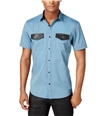 I-N-C Mens Multi-Pocket Button Up Shirt, TW2