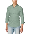 I-N-C Mens Claudius LS Button Up Shirt oregano S