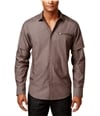 I-N-C Mens Chambray Button Up Shirt, TW2