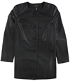 Alfani Womens PRIMA Faux-Leather Jacket deepblack S