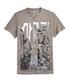 I-N-C Mens Split Neck Graphic T-Shirt, TW2