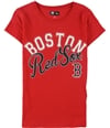 G-Iii Sports Womens Red Sox Glitter Print Graphic T-Shirt
