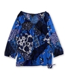 I-N-C Womens Floral Pullover Blouse, TW2