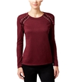 I-N-C Womens Lace-Up Pullover Sweater port PS