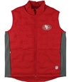 G-III Sports Mens San Francisco 49ers Outerwear Vest snf L