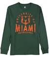 Starter Mens Miami Hurricanes Distressed Graphic T-Shirt