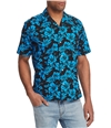 Gitman & CO Mens Tropical Button Up Shirt black S