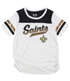 Touch Womens New Orleans Saints Graphic T-Shirt, White, Large