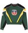 Tommy Hilfiger Womens Green Bay Packers Cropped Sweatshirt
