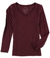 I-N-C Womens Cotton Pullover Blouse maroon PL