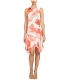 CeCe Womens Watercolor Shift Dress peachrose 2