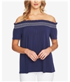 Cece Womens Smocked Off The Shoulder Blouse
