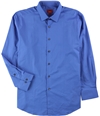 Alfani Mens Stretch Button Up Dress Shirt blue 13-13.5