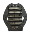 Club Room Mens Stripe Knit Sweater gray M