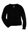 Ecko Unltd. Womens Open Neck Cable Knit Pullover Sweater black XS