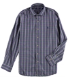 Ralph Lauren Mens Checked Button Up Shirt purpleroy XS