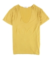 Project Social T Womens Low Voop Neck Basic T-Shirt gold S