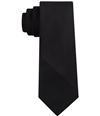DKNY Mens Textured Angle Self-tied Necktie black One Size