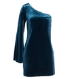 French Connection Womens Velvet A-Line Jersey Dress