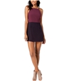 French Connection Womens Colorblocked Bodycon Dress darkpurple 4