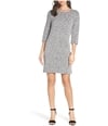 French Connection Womens Ottoman Knit Jersey Dress medgray 4