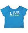 Aeropostale Womens Live Love Dream Pajama Sleep T-shirt 555 L