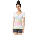 Aeropostale Womens Sequin Stack Graphic T-Shirt 102 XS