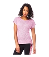 Aeropostale Womens Sheer Scoop-Back Knit Basic T-Shirt 598 XS