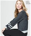 Aeropostale Womens Contrast Stripe Pullover Sweater 017 XS