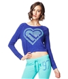 Aeropostale Womens Heart Icon Crop Sweatshirt 440 XS