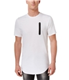 I-N-C Mens Zipper Embellished T-Shirt