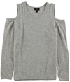 Charter Club Womens Cold-Shoulder Sweatshirt hthrcrystal XL
