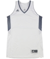 Adidas Womens 2-Tone Basketball Team Jersey whitegray L