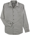 Tasso Elba Mens Dobby Button Up Shirt taupe S