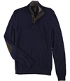 Tasso Elba Mens 3 Button Pullover Sweater navyblue M