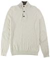 Tasso Elba Mens 3 Button Pullover Sweater sesamehtr M