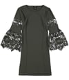 Alfani Womens Lace-Sleeve A-line Dress urbanolive 4