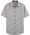 Tasso Elba Mens Paisley-Print Button Up Shirt whitecombo S