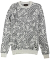Tasso Elba Mens Paisley Pullover Sweater ivorycombo S
