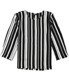 Alfani Womens Striped Blazer Jacket blkboldstripe XL