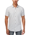 I-N-C Mens Dual Pocket Button Up Shirt white 2XL