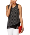 I-N-C Womens Layered-Look Knit Blouse