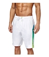 Speedo Mens Ombre Splice Volley Swim Bottom Board Shorts white S