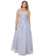 Xscape Womens Embroidered Gown Dress, TW1
